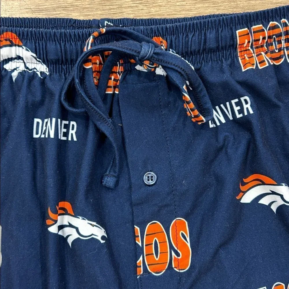 NFL Team Apparel Mens Denver Broncos Lounge Pants/Sleepwear